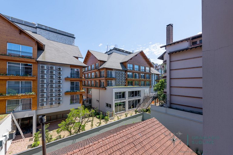 Aconchegante apartamento en el centro de Gramado